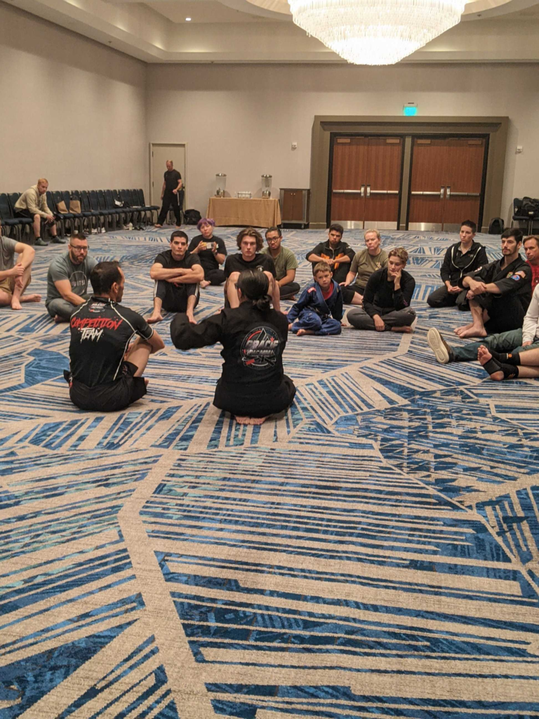 Cris Rodriguez showing Martial Arts Demonstration at an event